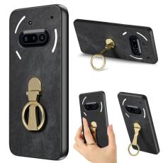 CASENEO - CASENEO D22 Fodral f&ouml;r Nothing Phone (3a) - KonstL&auml;der - Svart