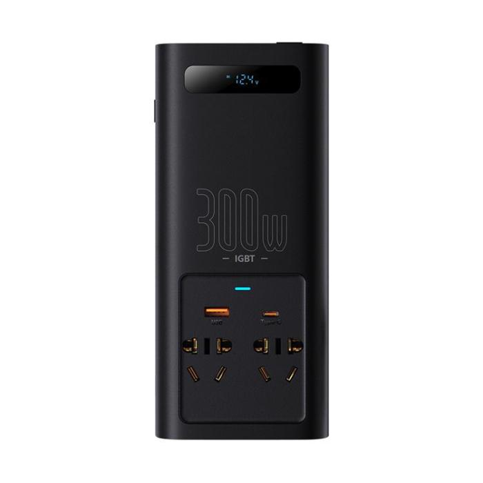 BASEUS - Baseus Bil Inverter IGBT 300V - Svart