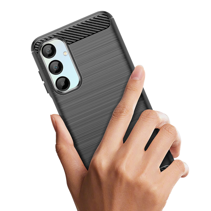 OEM - Galaxy A16 4G/5G Mobilskal Carbon Flexible - Svart