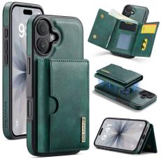 DG.MING - DG.MING M6 Series Mobilskal till iPhone 17 Magnetiskt Pl&aring;nboksfodral Gr&ouml;n