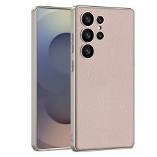 GKK - GKK Mobilskal till Samsung Galaxy S24 Ultra - PU + TPU + PC - Guld