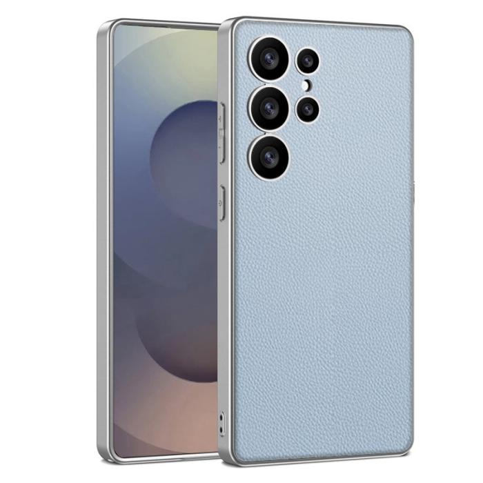 GKK - GKK Mobilskal till Samsung Galaxy S24 Ultra - PU + TPU + PC - Blå