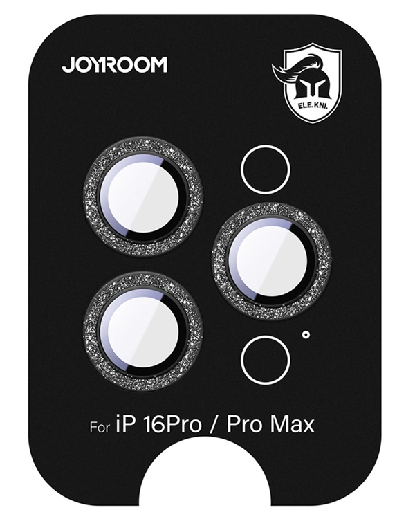 Joyroom iPhone 16 Pro/16 Pro Max Härdat Glas Kameralinsskydd - Svart | 5468 | AlltMobil