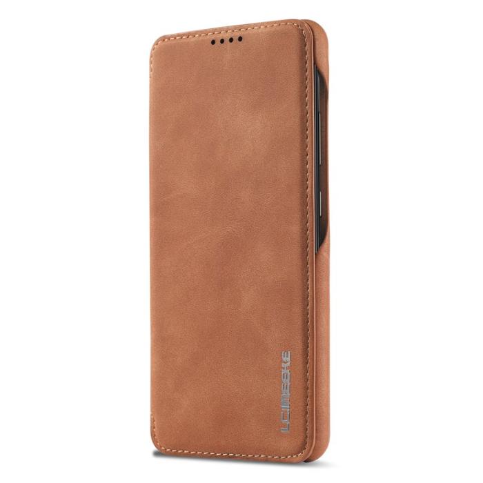 LC.imeeke - LC.IMEEKE Foldable Fodral KonstLäder för Samsung Galaxy A53 - Brun