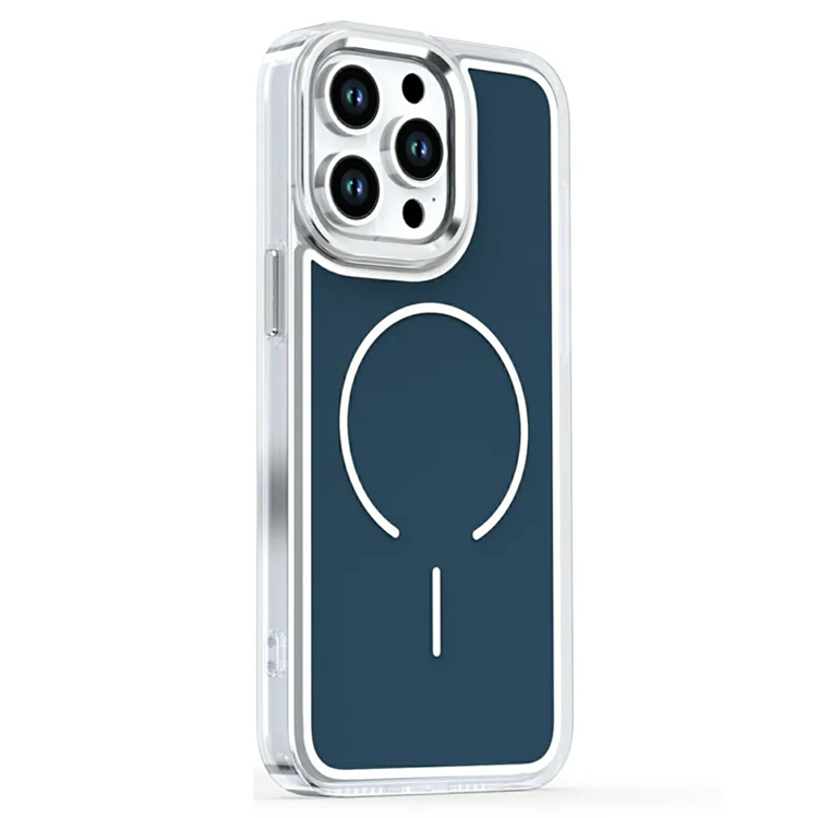 iPhone 15 Pro Max Mobilskal Magsafe Electroplated - Blå (Blå) | 2353 | AlltMobil