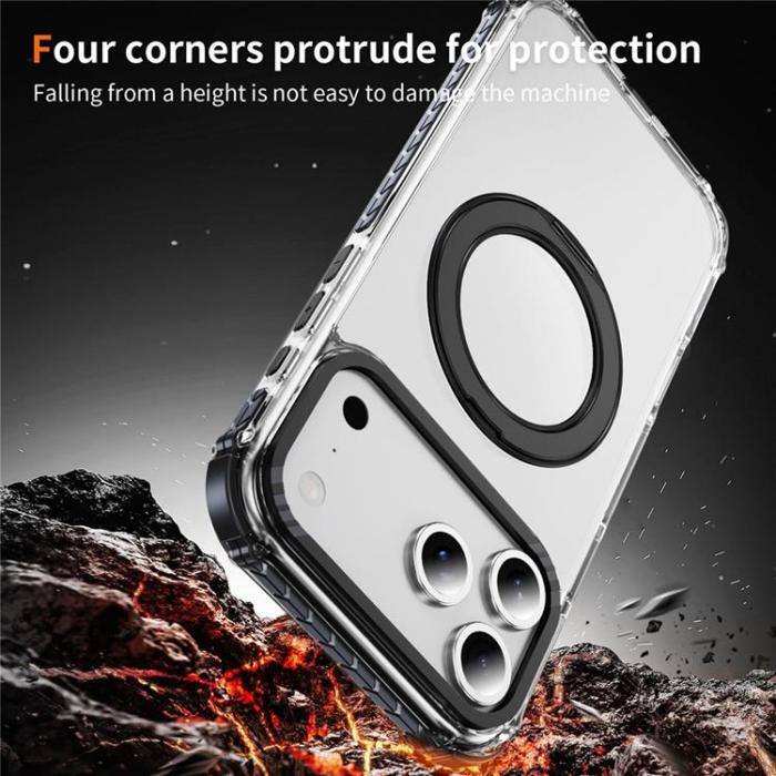 A-One Brand - iPhone 17 Pro Mobilskal MagSafe Anti Drop - Svart