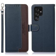 KHAZNEH - KHAZNEH Samsung Galaxy S26 Ultra Fodral RFID Skydd Konstl&auml;der - Bl&aring;
