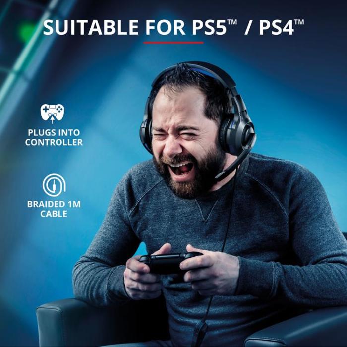 Trust - TRUST GXT 307B Gaming headset PS5 / PS4 - Blå
