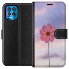 iSecrets - Plånboksfodral till Motorola Edge S med Rosa blomma