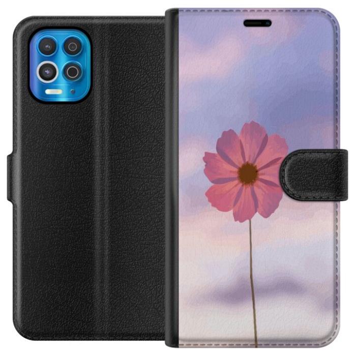 iSecrets - Plånboksfodral till Motorola Edge S med Rosa blomma