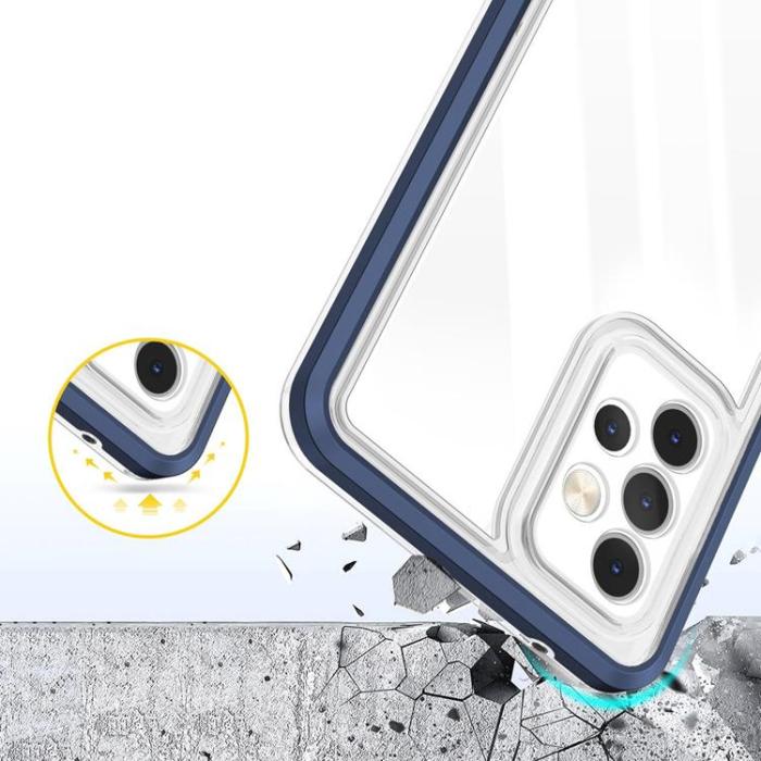 OEM - Galaxy A14 5G Ultra Skal Clear 3in1 - Blå