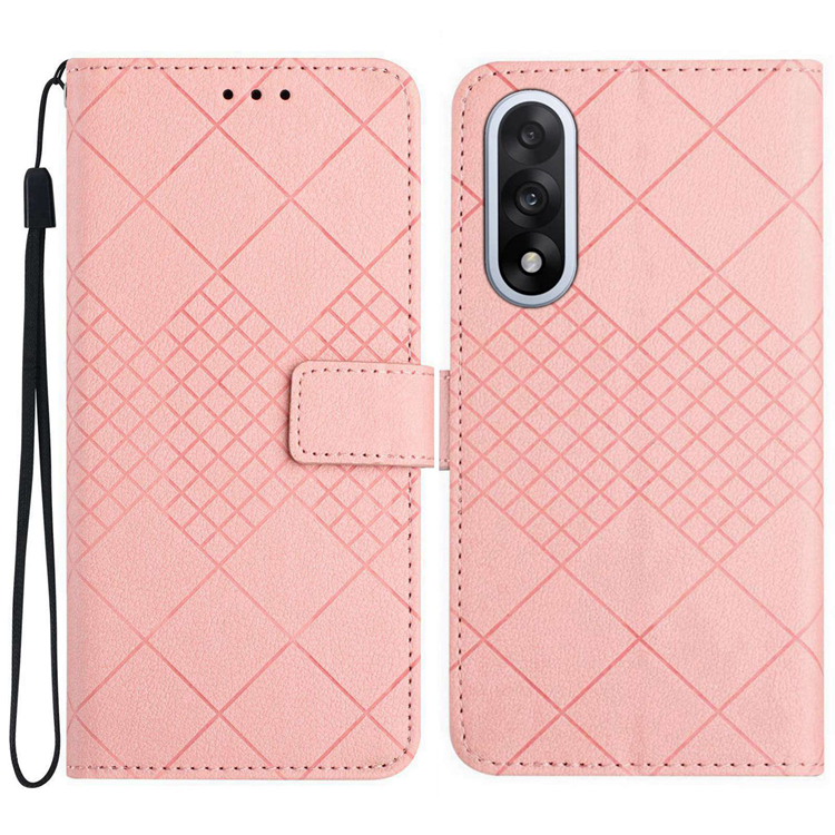OnePlus Nord 5 Plånboksfodral Litchi Imprint - Rosa | 2353 | AlltMobil