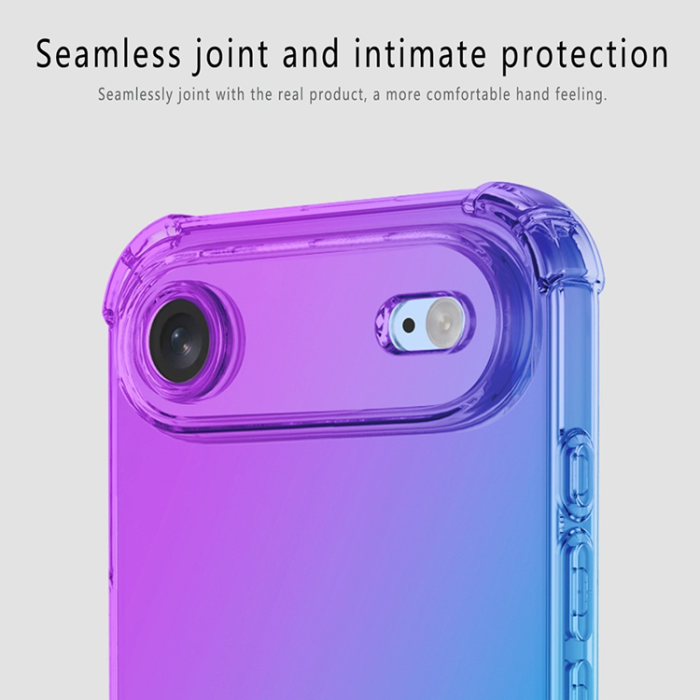 A-One Brand - iPhone Air Mobilskal Gradient Color TPU Anti-Drop - Svart/Guld