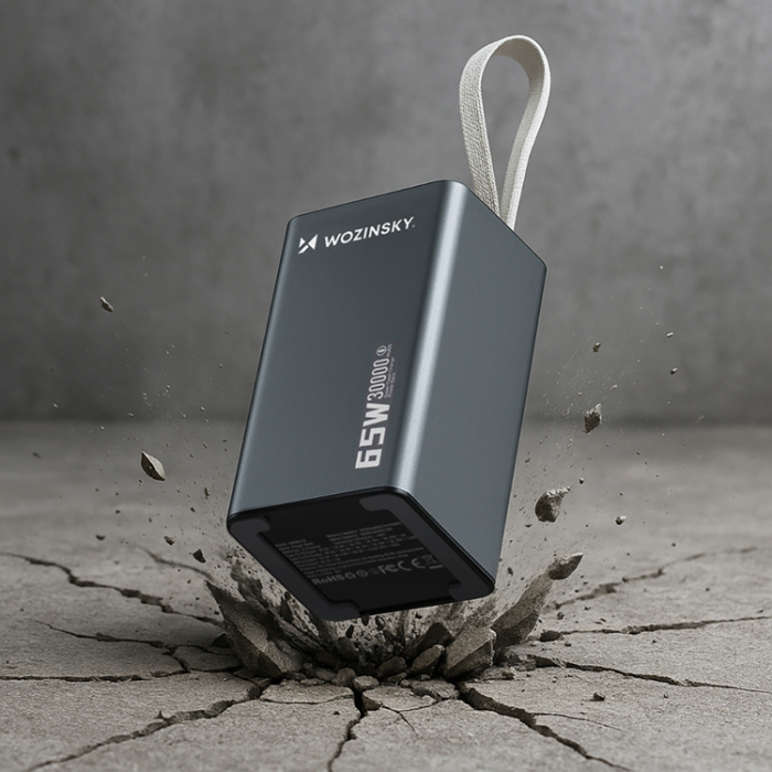 Wozinsky - Wozinsky Powerbank 30000mAh 65W 2xUSB-C 1xUSB-A - Svart