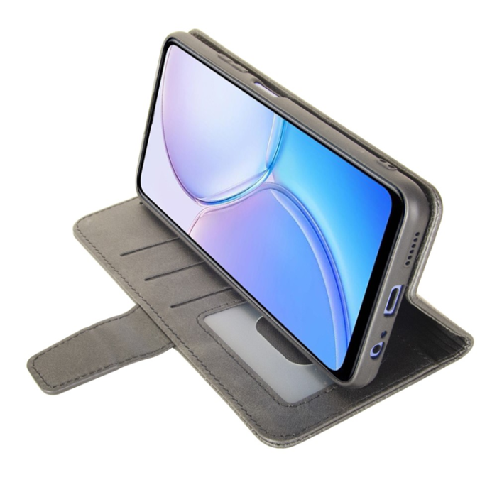 IDEWEI - IDEWEI OnePlus 15 5G Plånboksfodral Calf Texture Läder - Grå