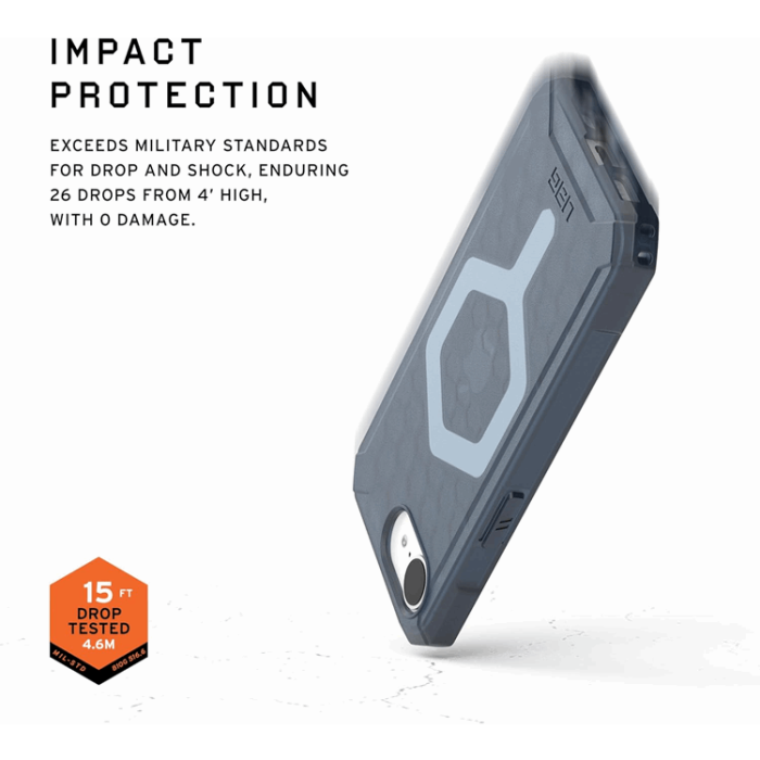 UAG - UAG iPhone 16e Mobilskal MagSafe Essential Armor - Molnblå