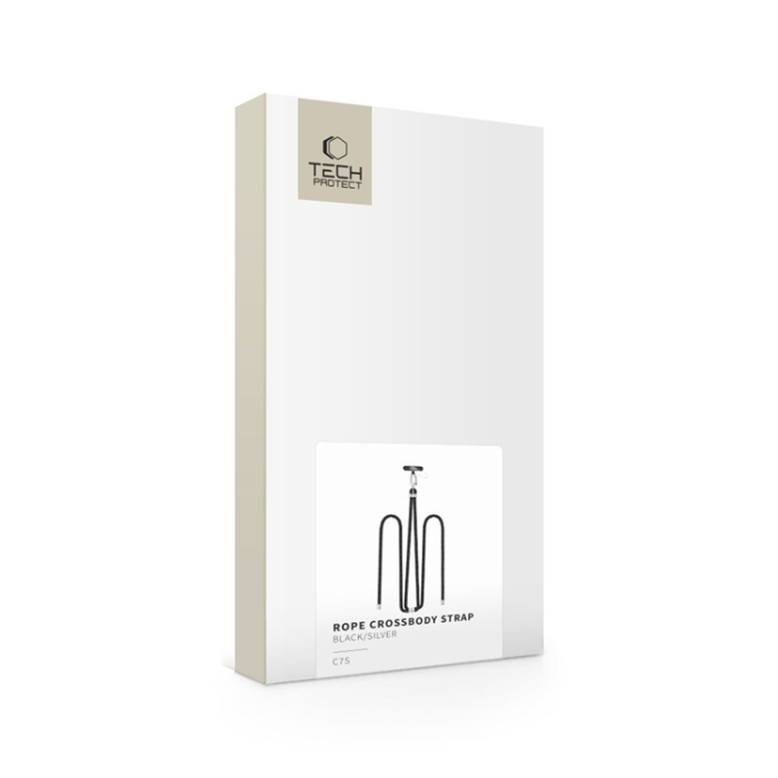 Tech-Protect - Tech-Protect Mobilrem Crossbody C7S - Svart/Silver
