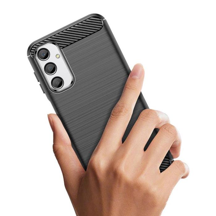 OEM - Galaxy M34 Mobilskal Carbon Flexible - Svart