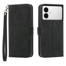 DIERFENG - DIERFENG Samsung Galaxy S26 Edge Pl&aring;nboksfodral Konstl&auml;der - Svart