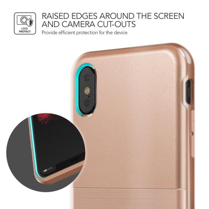 VERUS - Verus High Pro Shield Skal till Apple iPhone XS / X - Blush Gold