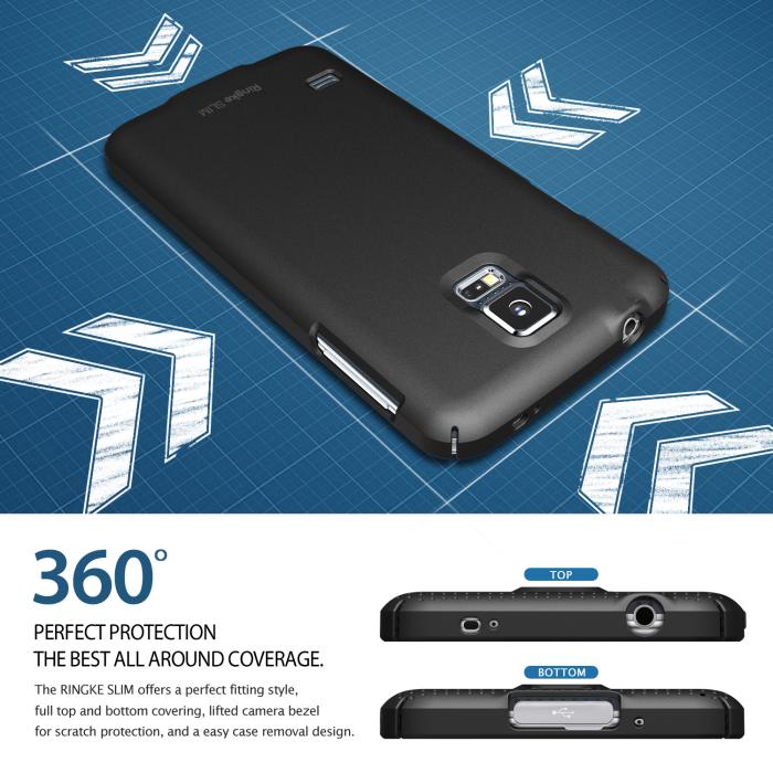 Rearth - Ringke Dot Slim Skal till Samsung Galaxy S5 (Vit)