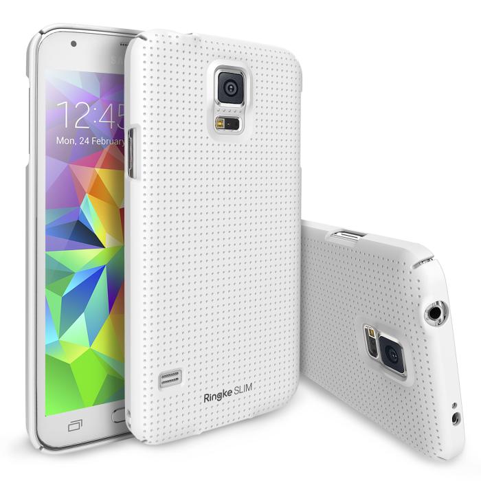 Rearth - Ringke Dot Slim Skal till Samsung Galaxy S5 (Vit)