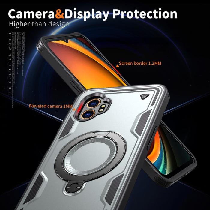 N/A - Mobilskal till Samsung Galaxy XCover7 Pro Plast Militärskydd - Grå
