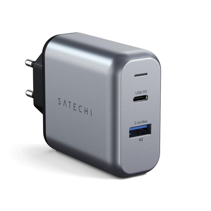 Satechi - Satechi 30W väggladdare med USB-C och USB-A uttag