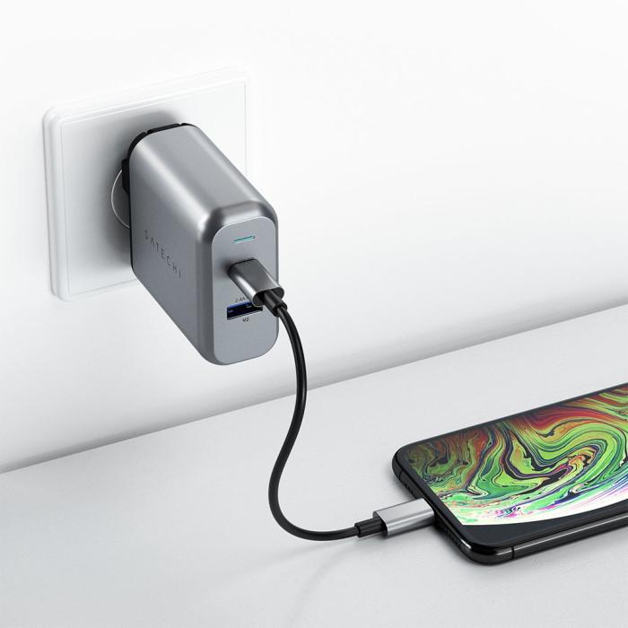 Satechi - Satechi 30W väggladdare med USB-C och USB-A uttag