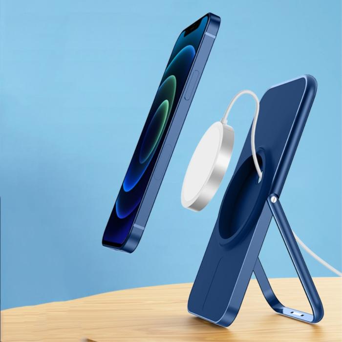 A-One Brand - Desktop Mount Magsafe Wireless Charger - Blå