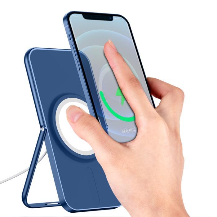 A-One Brand - Desktop Mount Magsafe Wireless Charger - Blå