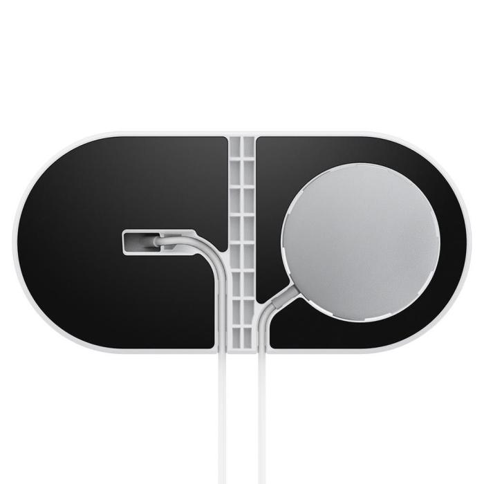 UTGATT1 - Spigen - Magfit Duo Apple Magsafe & Apple Watch Charger Stand - Svart