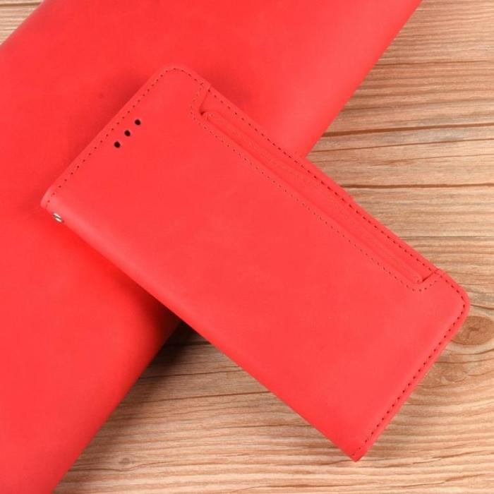 A-One Brand - Nothing Phone 1 Plånboksfodral PU Läder - Röd