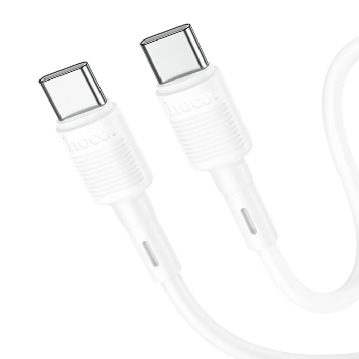 Hoco - HOCO USB-C till USB-C Kabel PD 3A 60W X83 1 m white