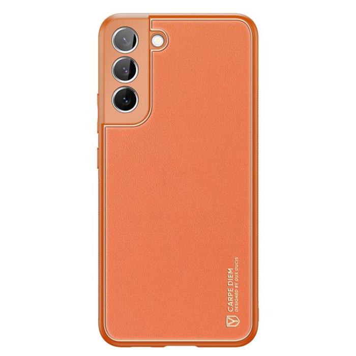 Dux Ducis - DUX DUCIS Galaxy S22 Plus Skal Yolo Elegant Läder - Orange