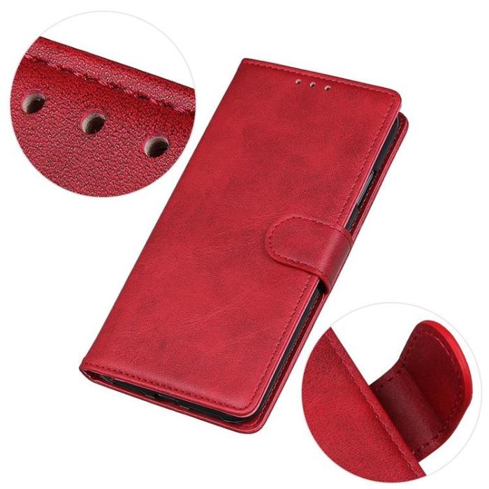 A-One Brand - Galaxy Xcover 6 Pro Plånboksfodral PU Läder - Röd
