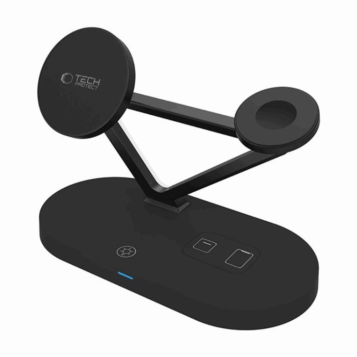 Tech-Protect - Tech-Protect 3-in-1 Trådlös Laddare iPhone, Apple Watch, AirPods -