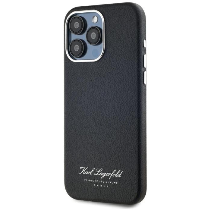 KARL LAGERFELD - Karl Lagerfeld Mobilskal till iPhone 15 Pro MagSafe hotel RSG - Svart