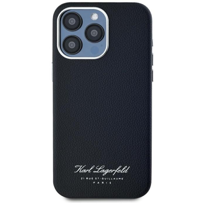KARL LAGERFELD - Karl Lagerfeld Mobilskal till iPhone 15 Pro MagSafe hotel RSG - Svart