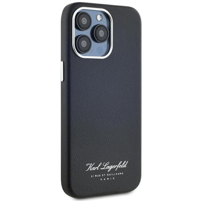 KARL LAGERFELD - Karl Lagerfeld Mobilskal till iPhone 15 Pro MagSafe hotel RSG - Svart