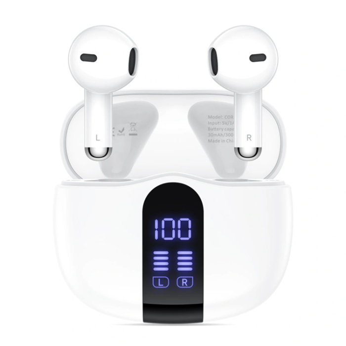 Tech-Protect - Tech-Protect Trådlös Hörlurar In-Ear Ultraboost Core G2 - Vit