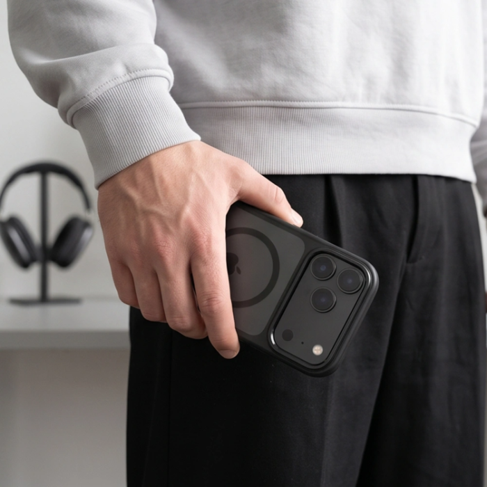 Tech-Protect - Tech-Protect Mobilskal För iPhone 18 Pro Magsafe Magstand - Matte Svart