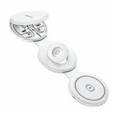 Yesido - YESIDO 5in1 Tr&aring;dl&ouml;s Laddare iPhone, Apple Watch, Airpods DS29 - Vit