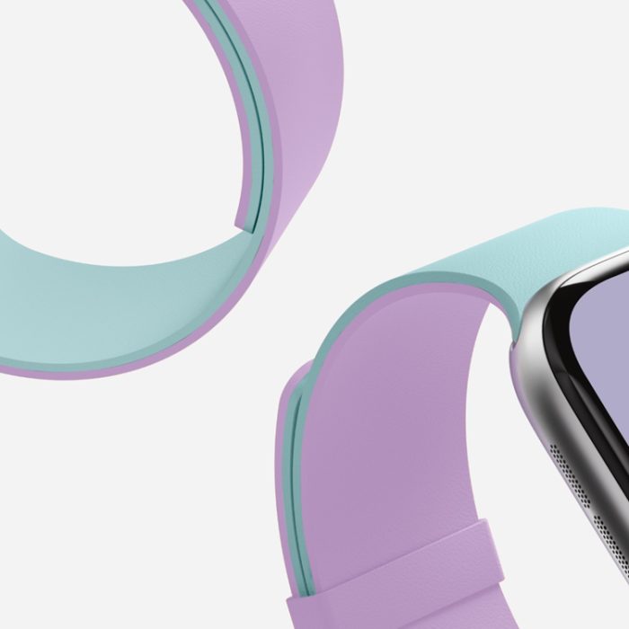 Moft - Moft Apple Watch (38/40/41/42mm) Armband Snap Duo - Marinblå/Aqua