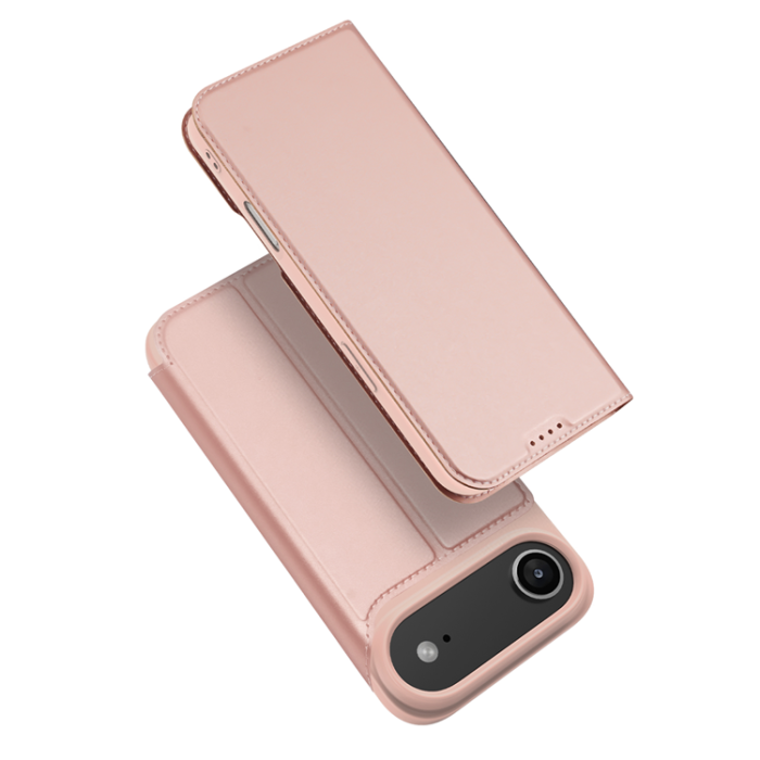 Dux Ducis - Dux Ducis iPhone 17 Air Plånboksfodral Skin Pro Läder - Rosa