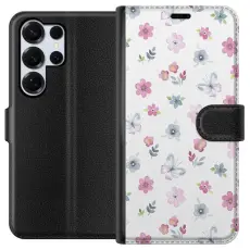 iSecrets - Plånboksfodral till Samsung Galaxy S25 Ultra med Blommor och fjärillar