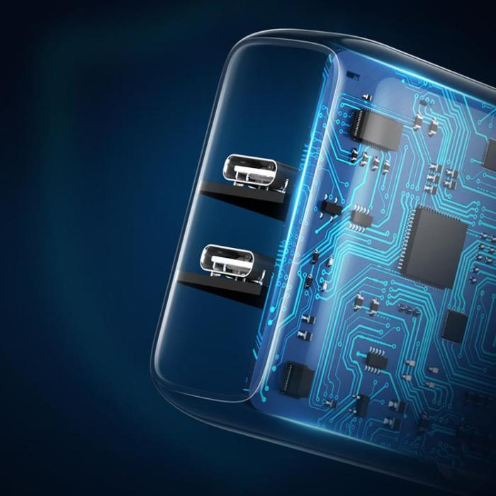 Ugreen - Ugreen Väggladdare 2x USB-C 40W Power Delivery - Vit