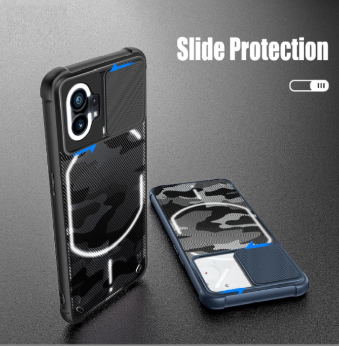 Rzants - Rzants Nothing Phone 1 Skal camouflage Camshield - Svart