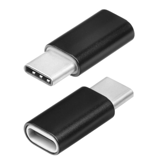 OEM - Adapter charger Micro USB / MicroUSB-C Svart
