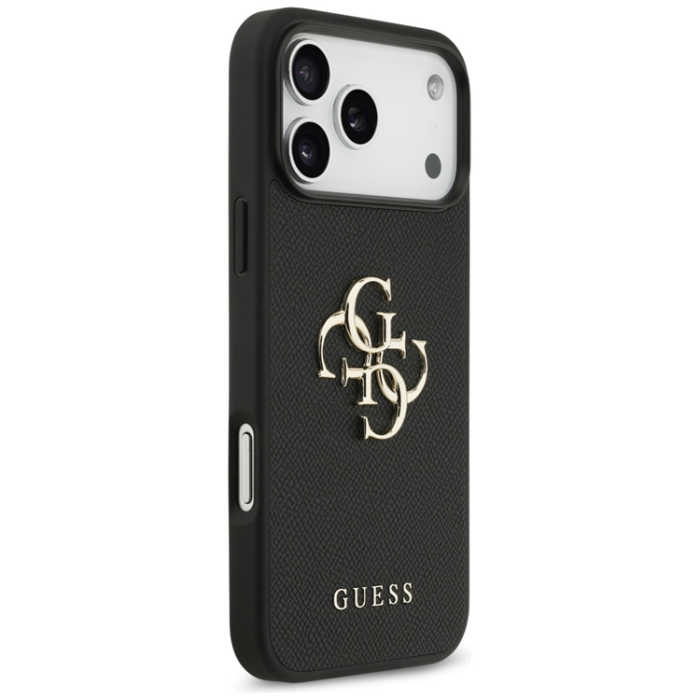 Guess - Guess iPhone 17 Pro Max Mobilskal Grained Classic Logo - Svart